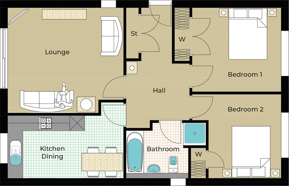 Dunblane Detached Floorplan